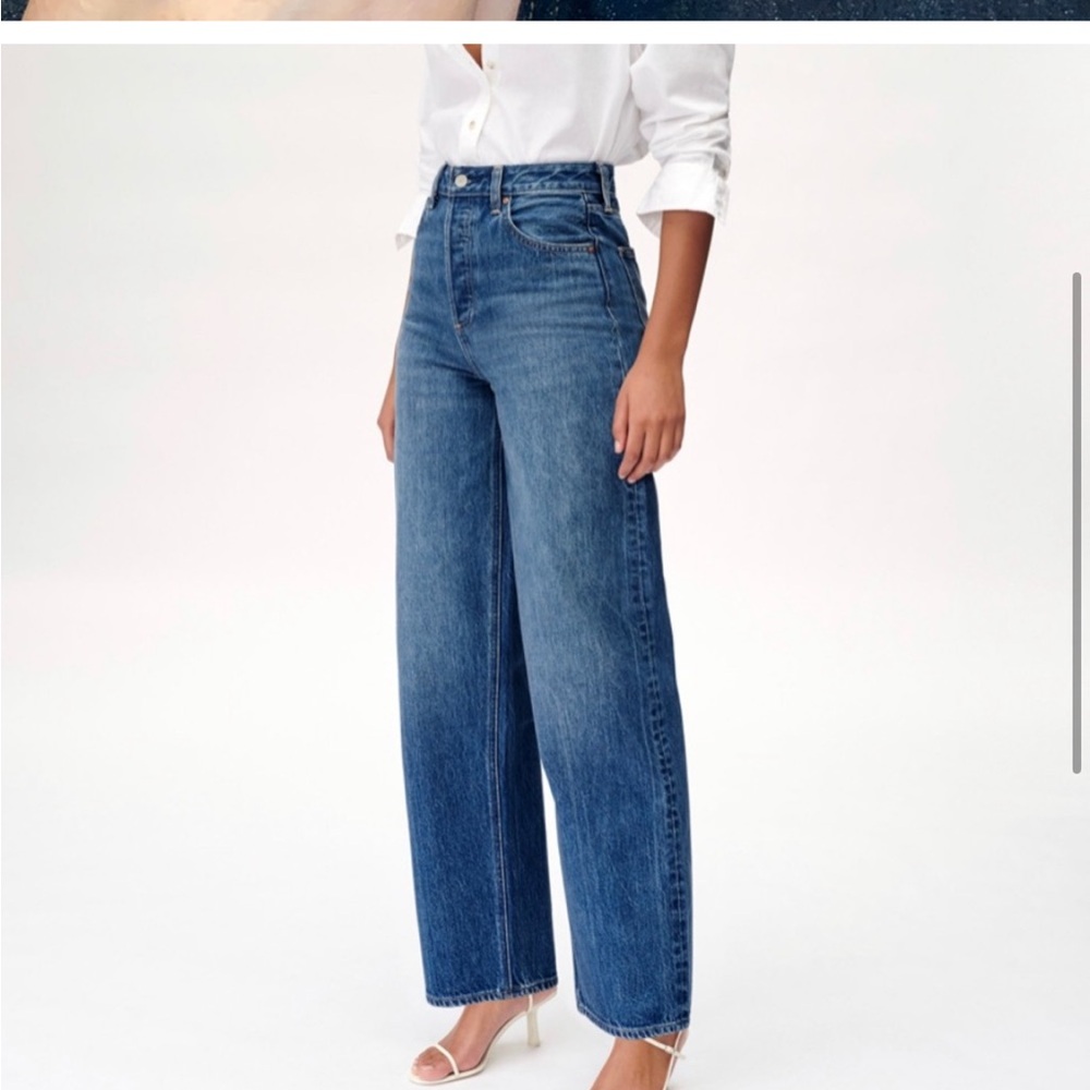 Denim Forum The Mia High Rise Curve Balloon Leg Denim Jeans - Picture 2 of 7